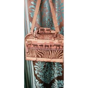 Jade Shoulder Crossbody Strap Safari African Tribal Tote Organizer Purse Bag